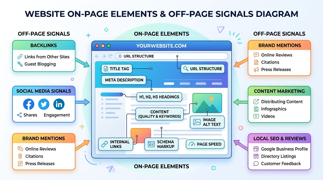 On-page SEO versus off-page SEO explained