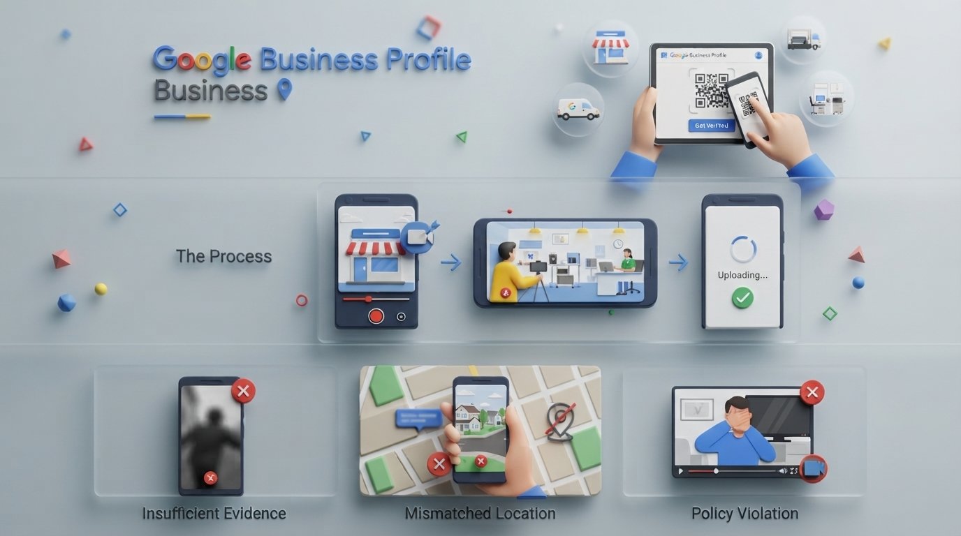 Google Business Profile video verification recording